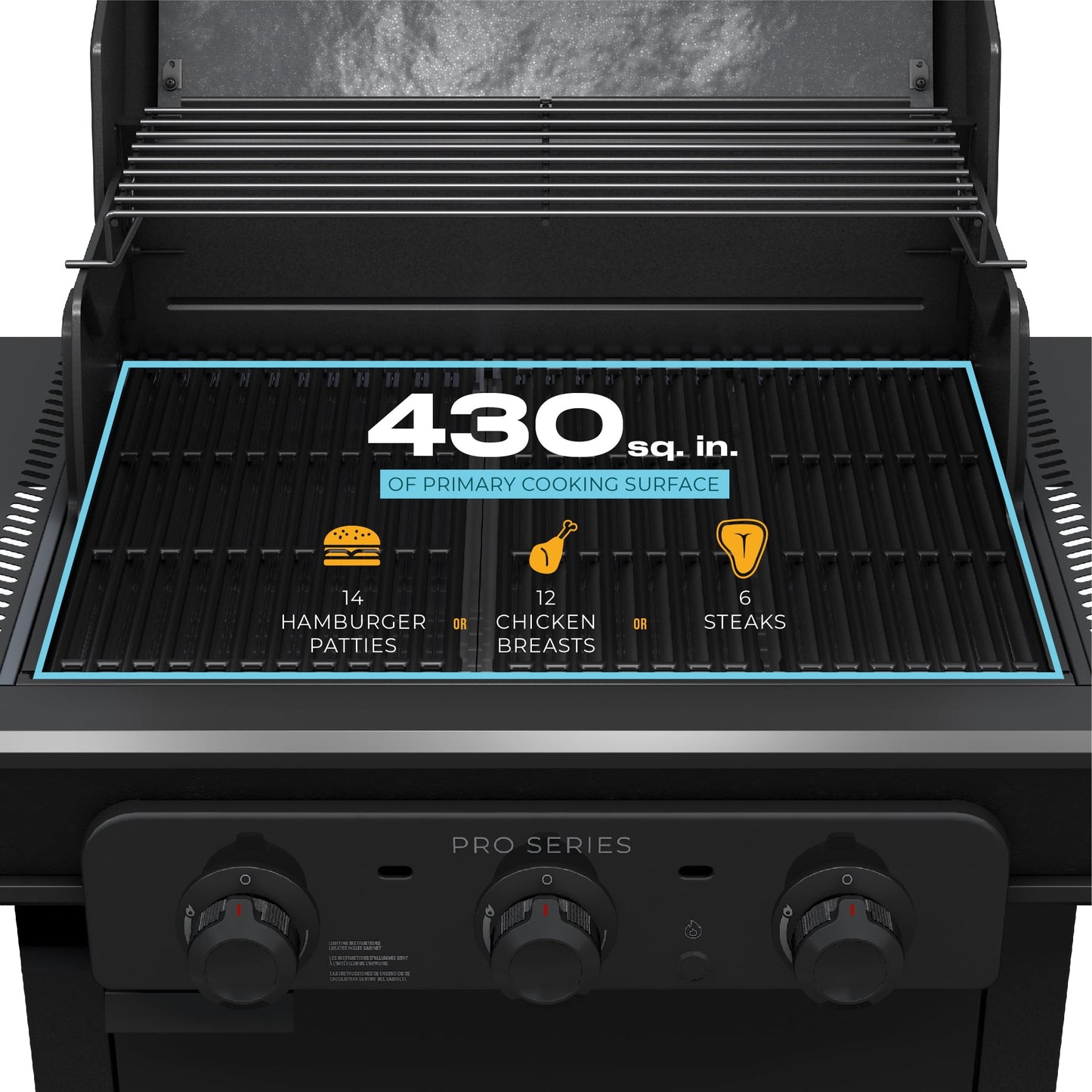 Charbroil Pro Series™ 3-Burner Gas Grill and Griddle