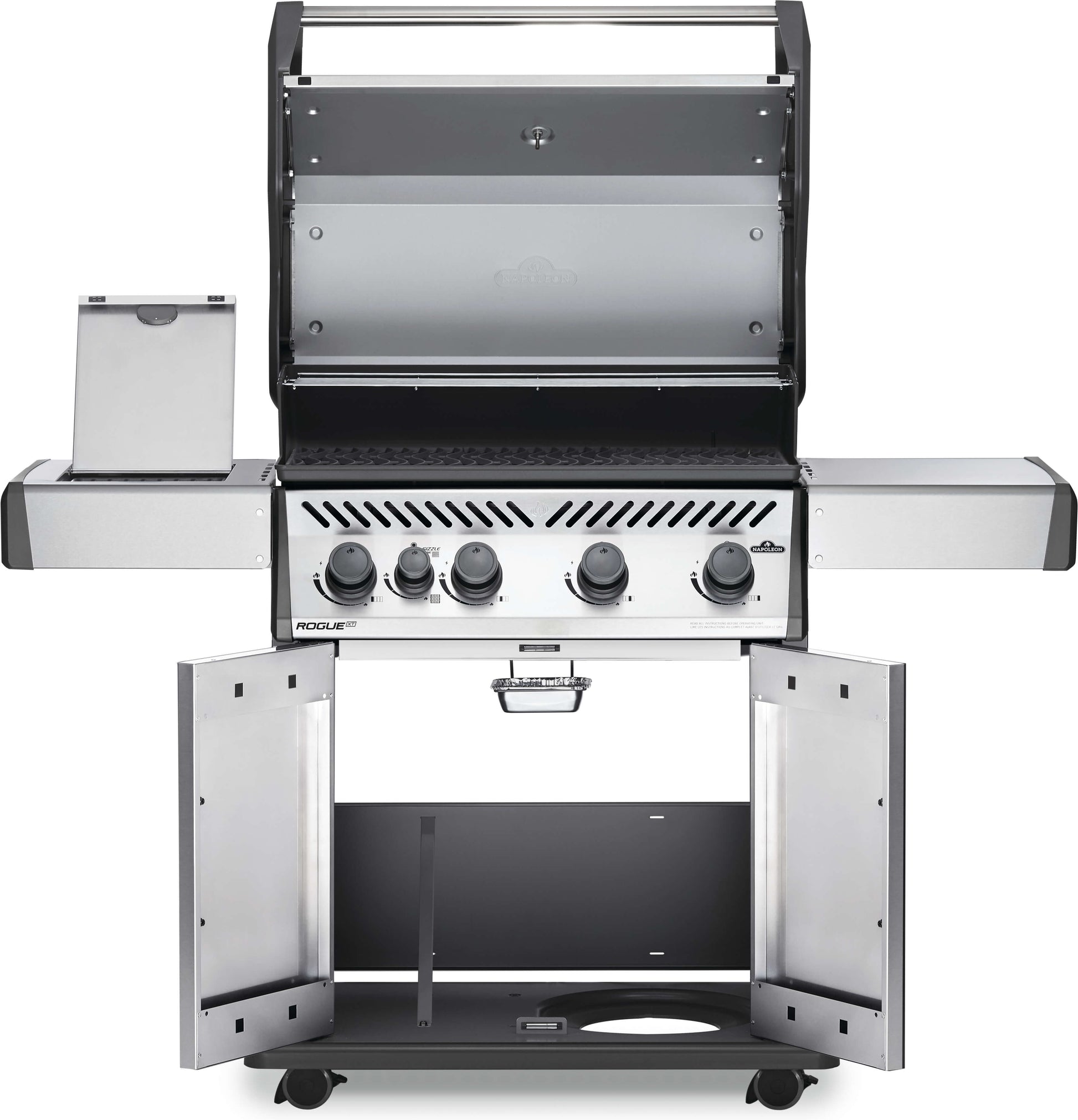 Rogue® XT 425 Natural Gas Grill with Infrared Side Burner, Stainless Steel