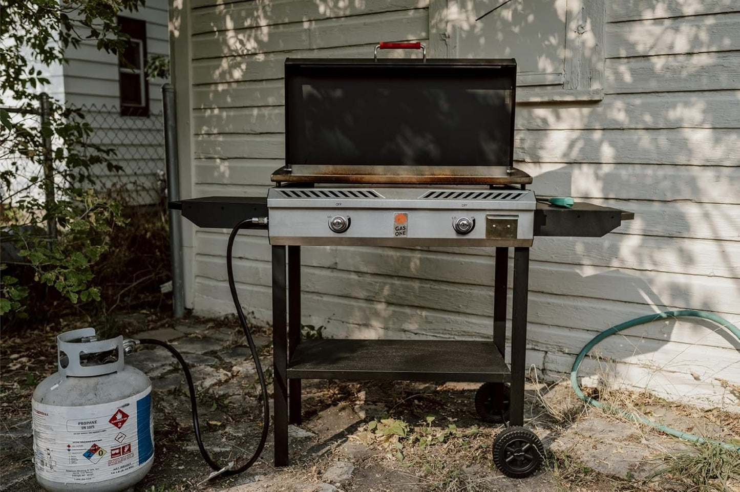 GasOne Gas Griddle – 2-Burner Propane Stove with Flat Top Grill – Modular Cast Iron Propane Grill