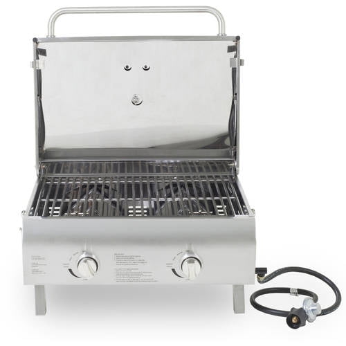 Pit Boss 2-Burner Portable Gas Grill, Stainless Steel