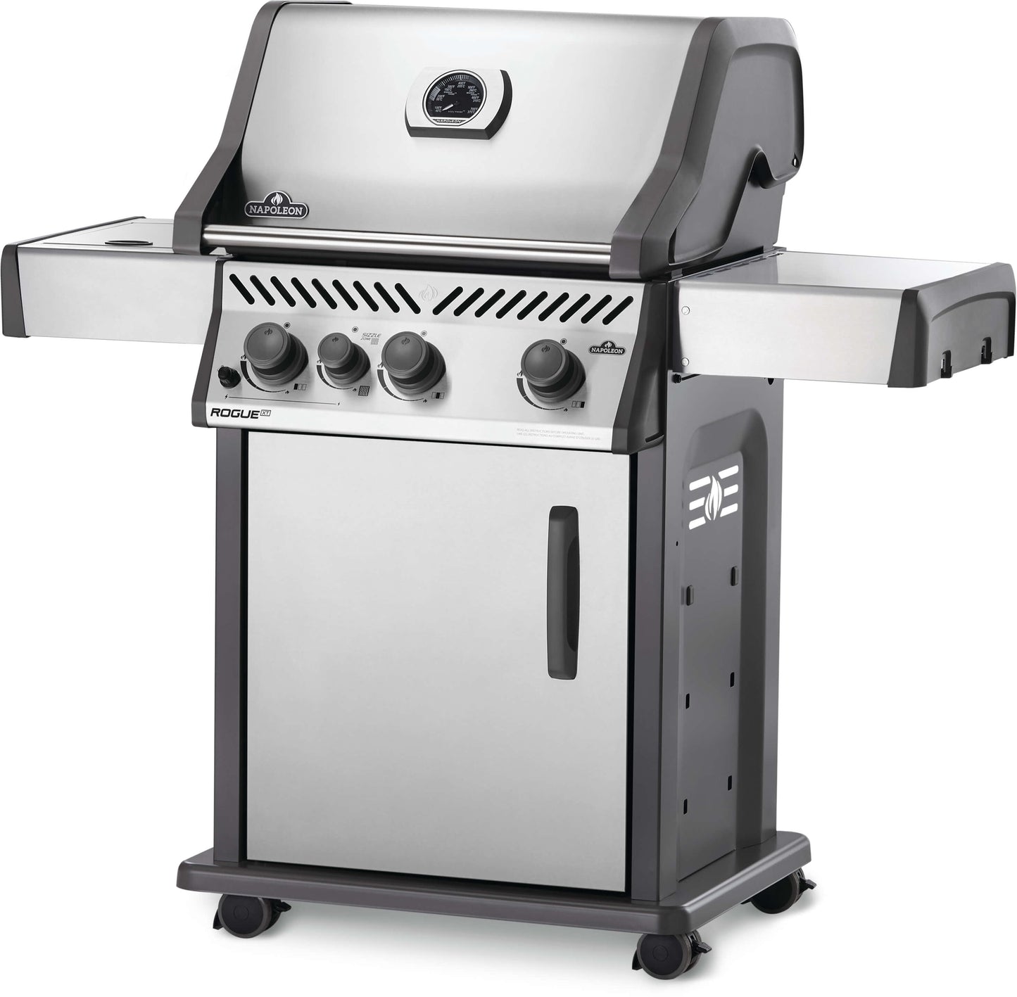 Rogue® XT 425 Natural Gas Grill with Infrared Side Burner, Stainless Steel