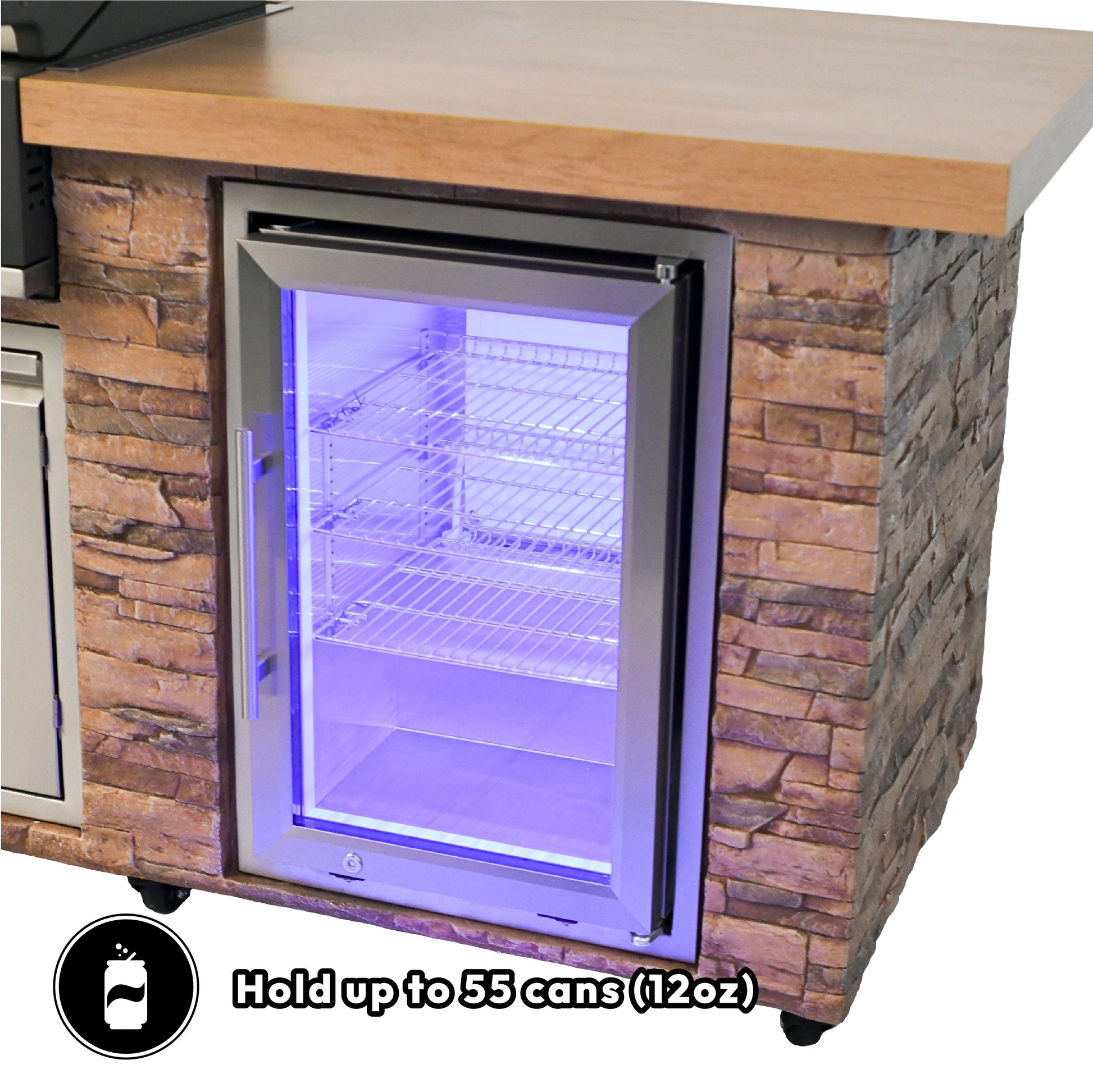 78" Pro Elite 5b Golden White Island Grill