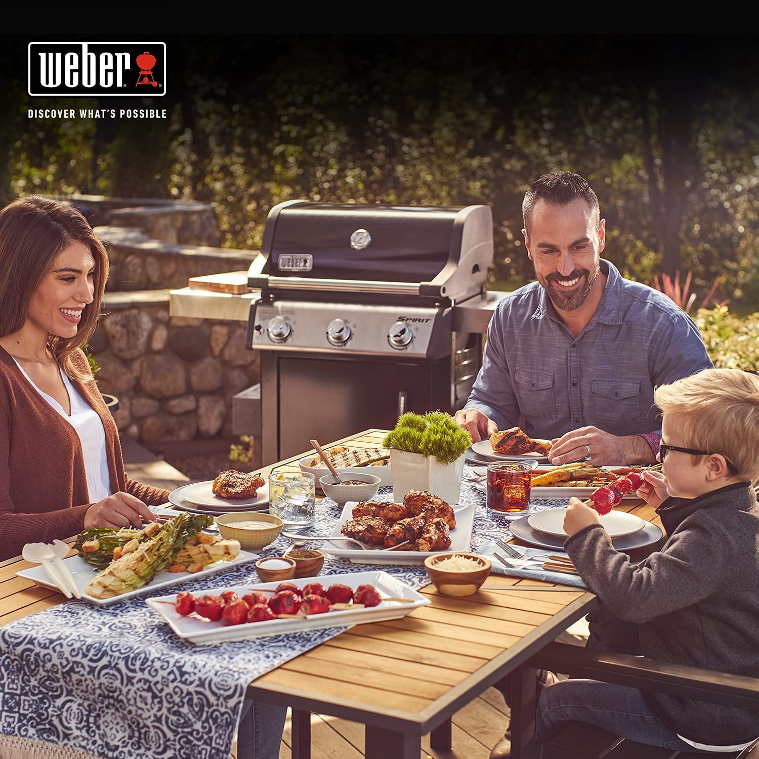 Weber Spirit Series Spirit E-315 Gas Grill Black - Cooking Area 2745 CM2