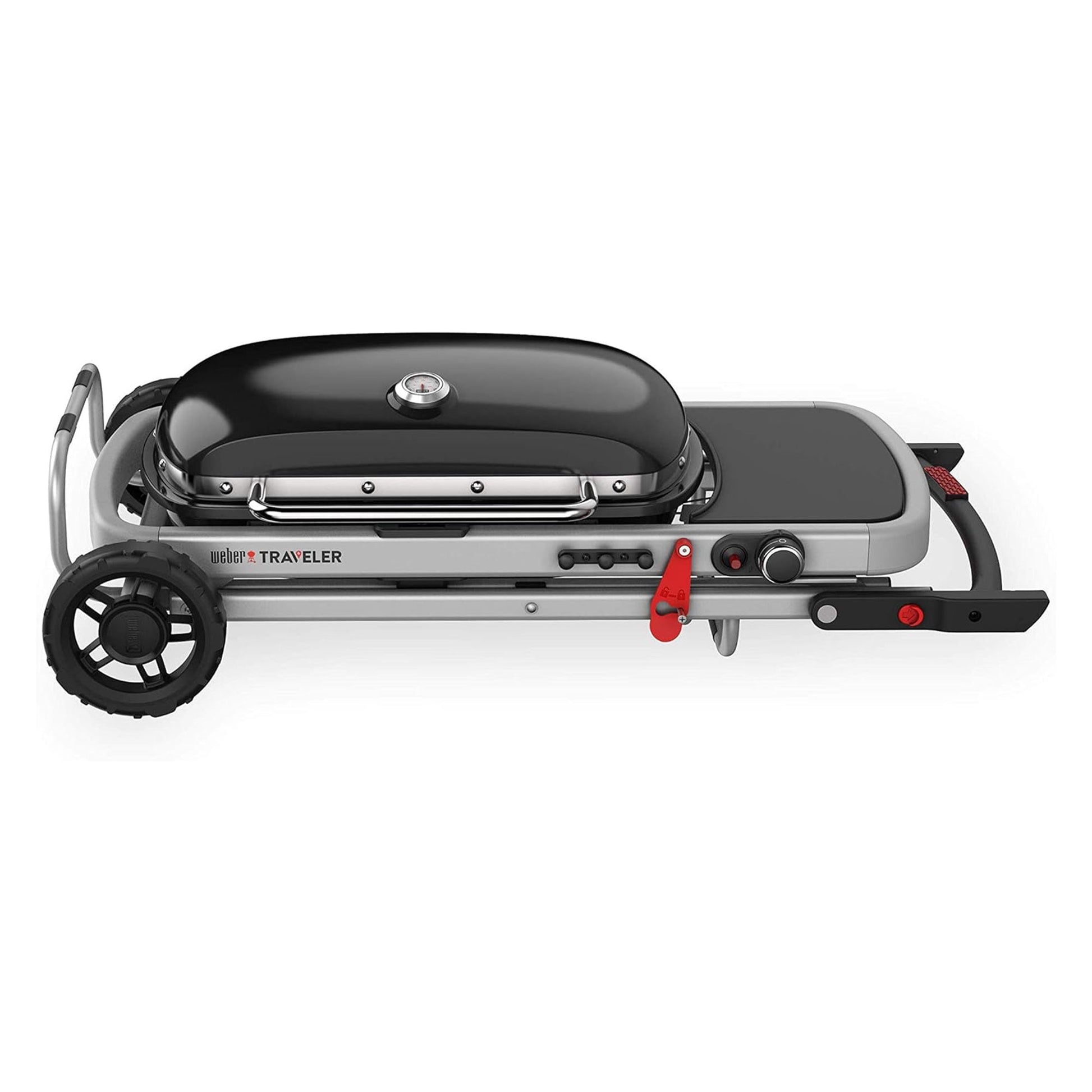 Weber Traveler Portable Propane Gas Grill, Black