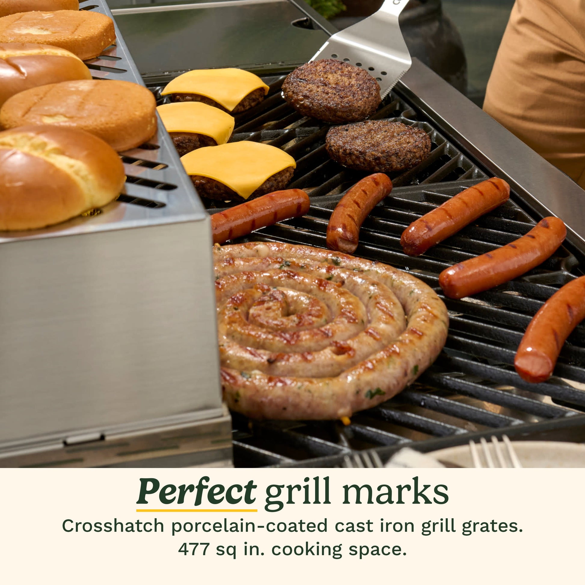 Cuisinart Propel+ 4-Burner 3-in-1 Gas Grill, Stainless Steel Versatile Grill, Griddle & Pizza Oven with Pizza Stone