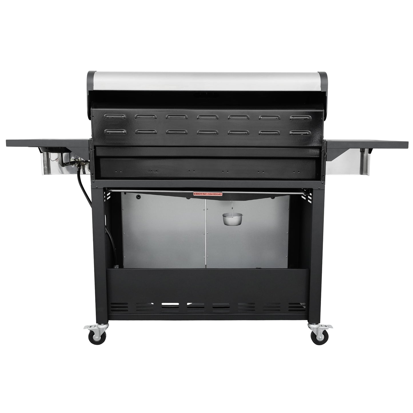 Kenmore 6-Burner Propane Gas Grill with Side Burner, PG-40611S0L, Stainless Steel with Black Trim