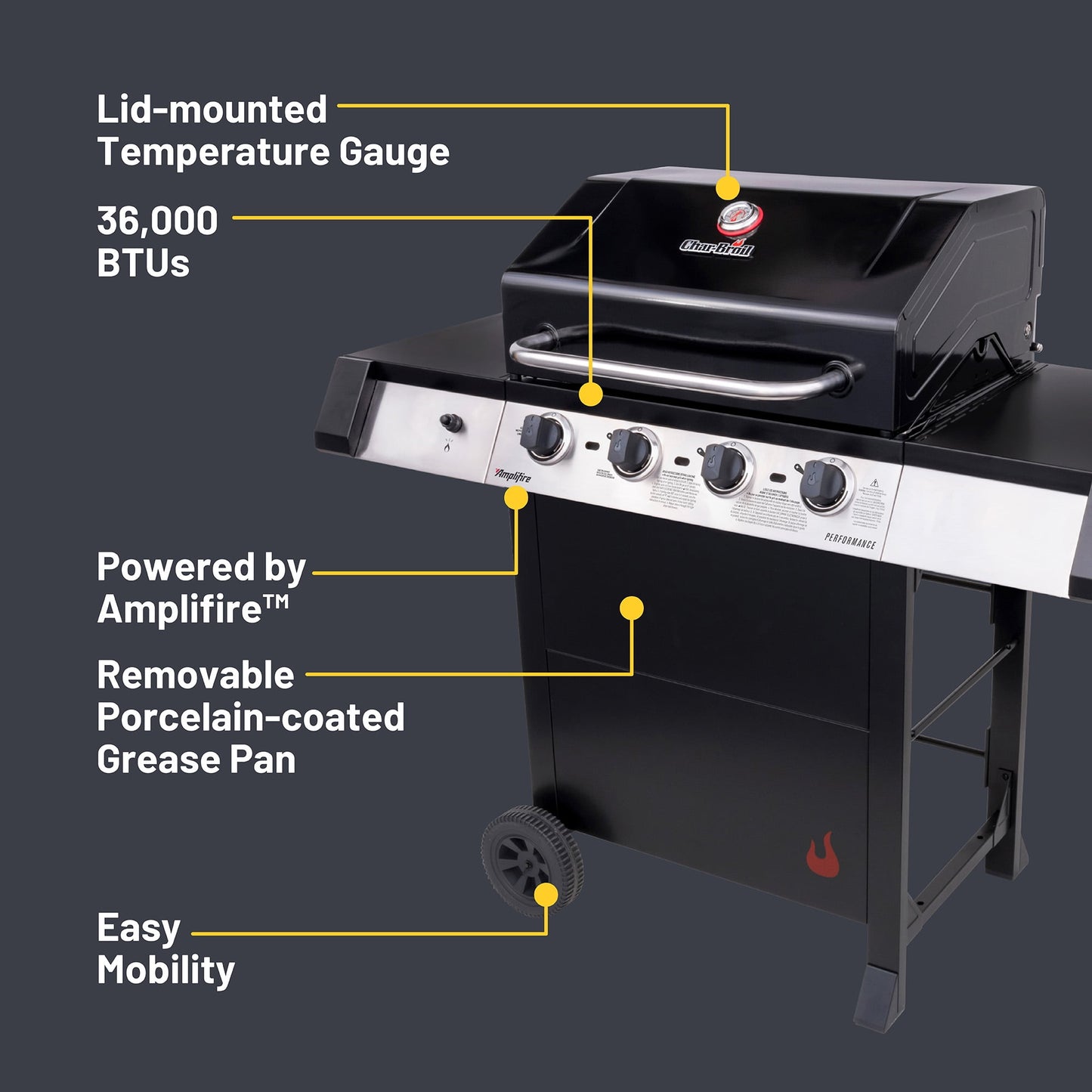 Charbroil® Performance Series™ Amplifire 4-Burner Gas Grill
