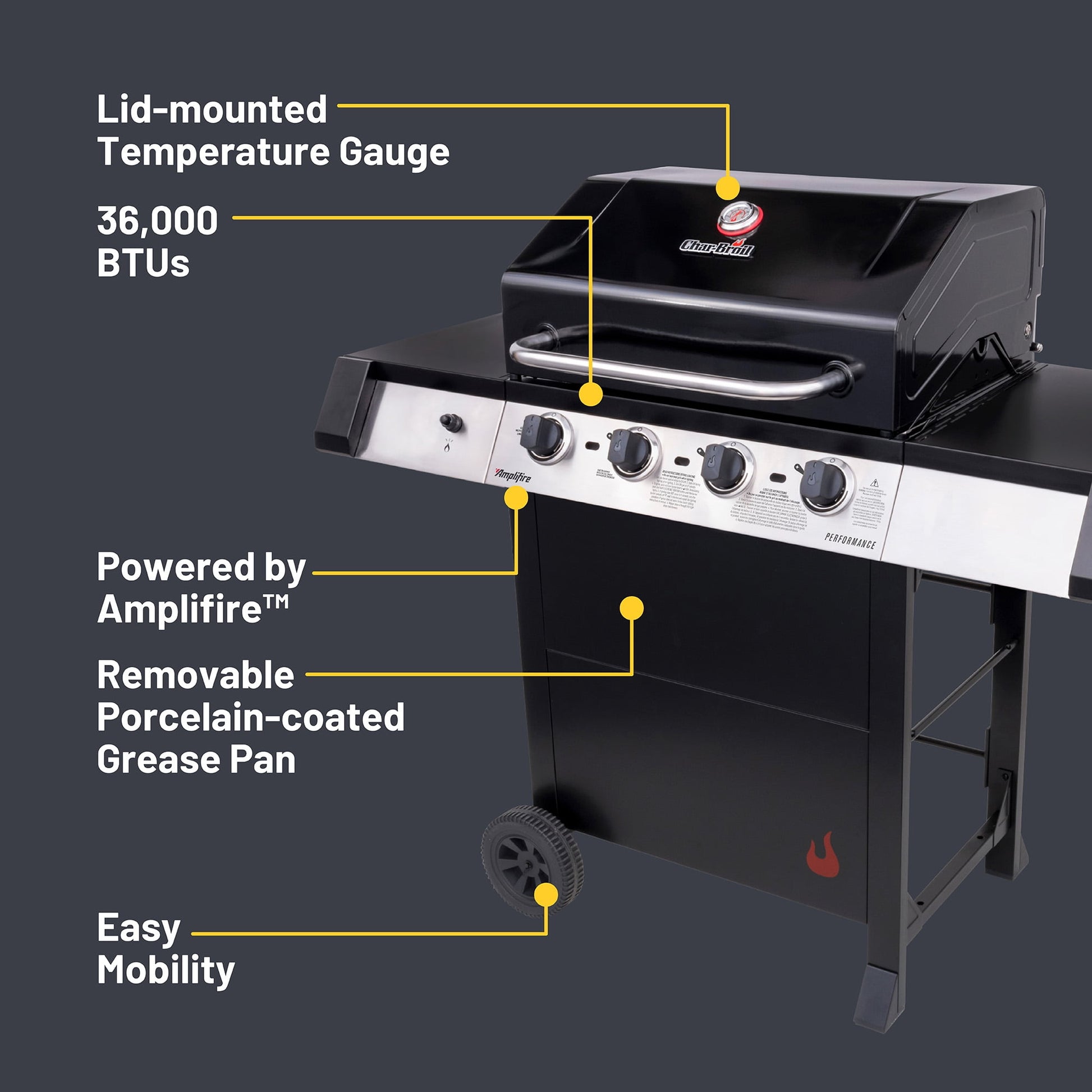 Charbroil® Performance Series™ Amplifire 4-Burner Gas Grill