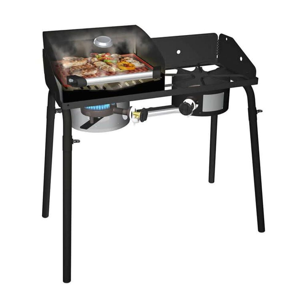 Camp Chef Deluxe BBQ Grill Box, BB30L, Cast Iron Grill Grates