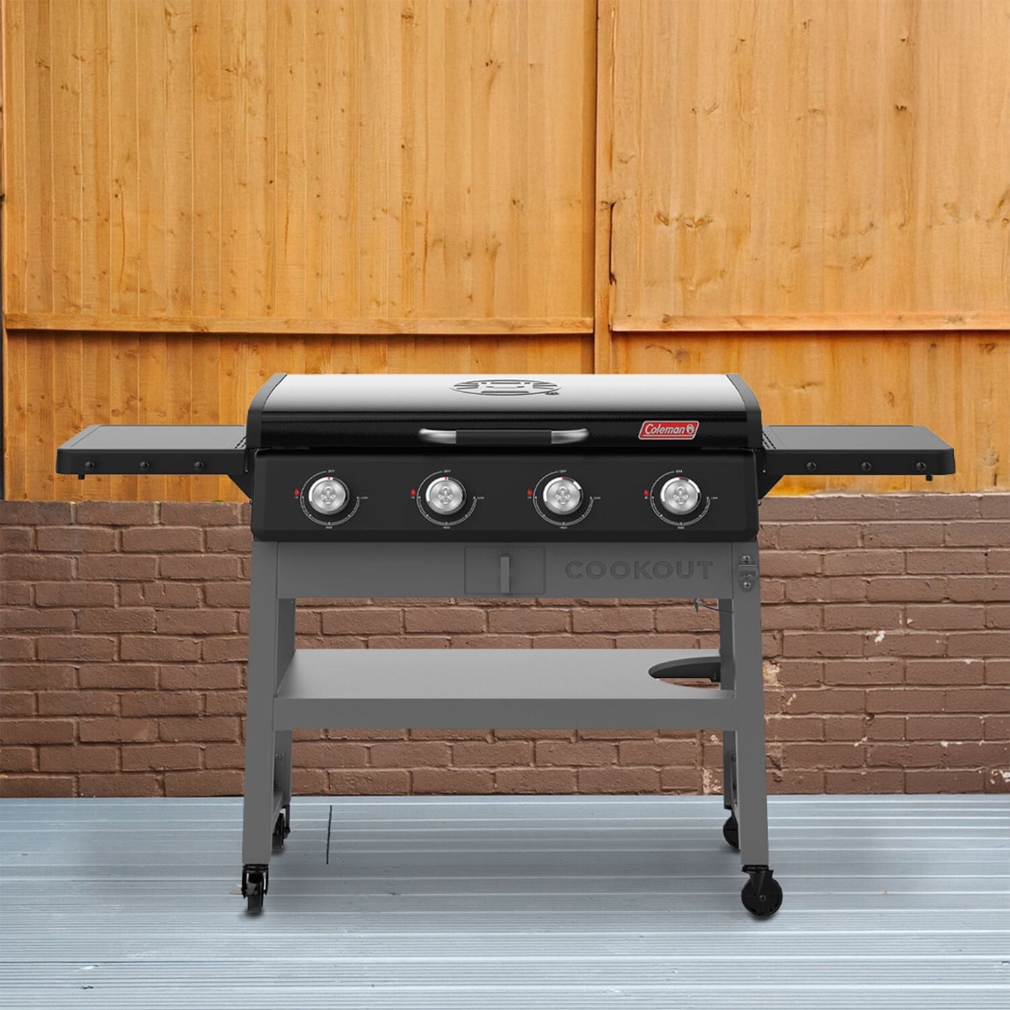 Coleman 4 Burner Gas Griddle Grill, Black, CO-550GG
