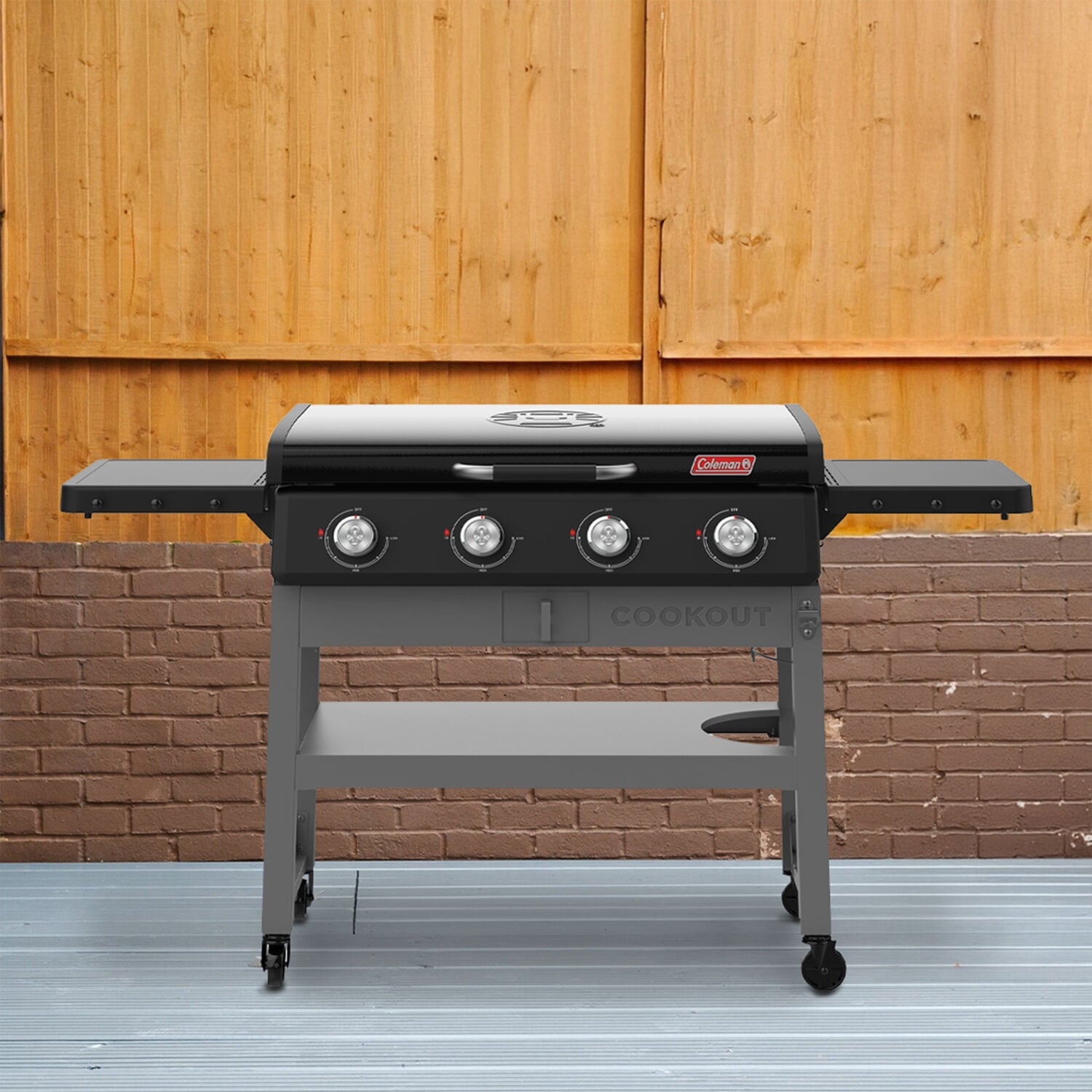 Coleman 4 Burner Gas Griddle Grill, Black, CO-550GG