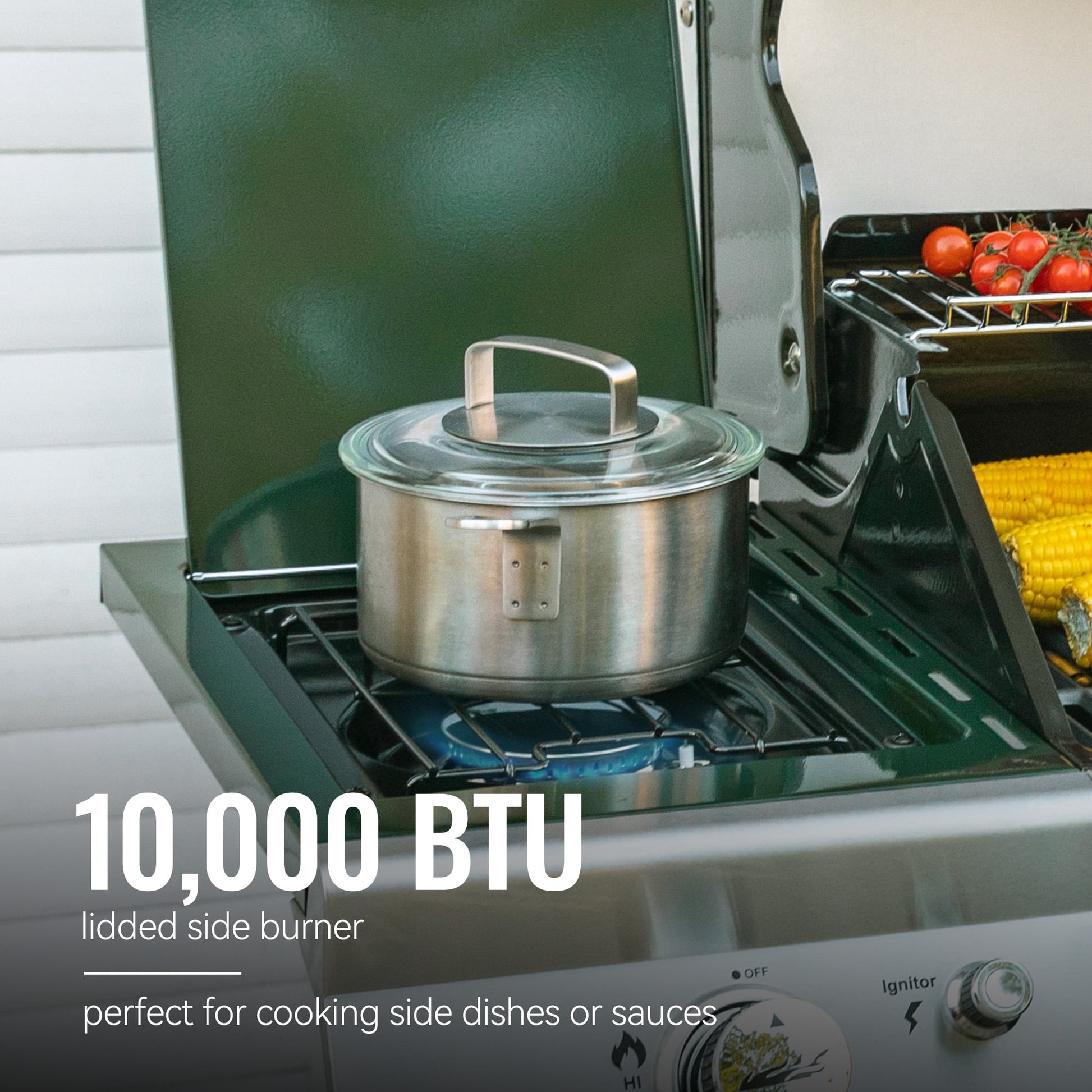 Royal Gourmet GA6402L 6-Burner BBQ Liquid Propane Gas Grill in Olive Green, with Sear Burner and Side Burner