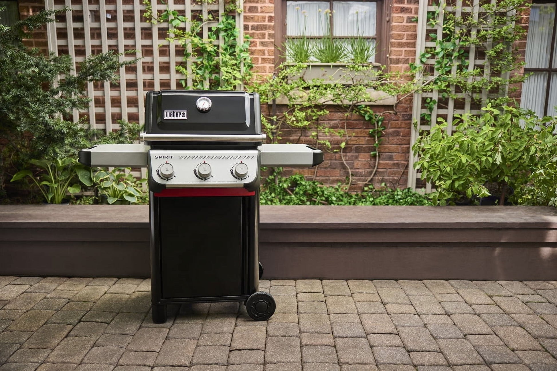 Weber Spirit E-310 3 Burner Liquid Propane Gas Grill, 26.6 Inches, Black