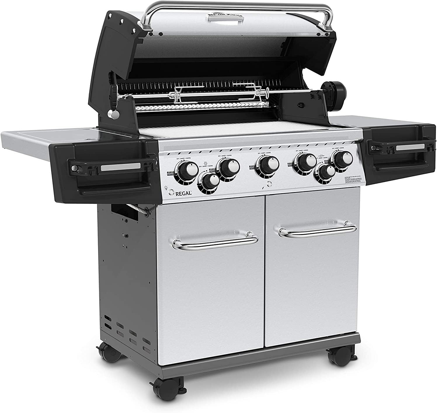 Broil King 958347 Regal S590 Pro Gas Grill, 5-Burner, Stainless Steel