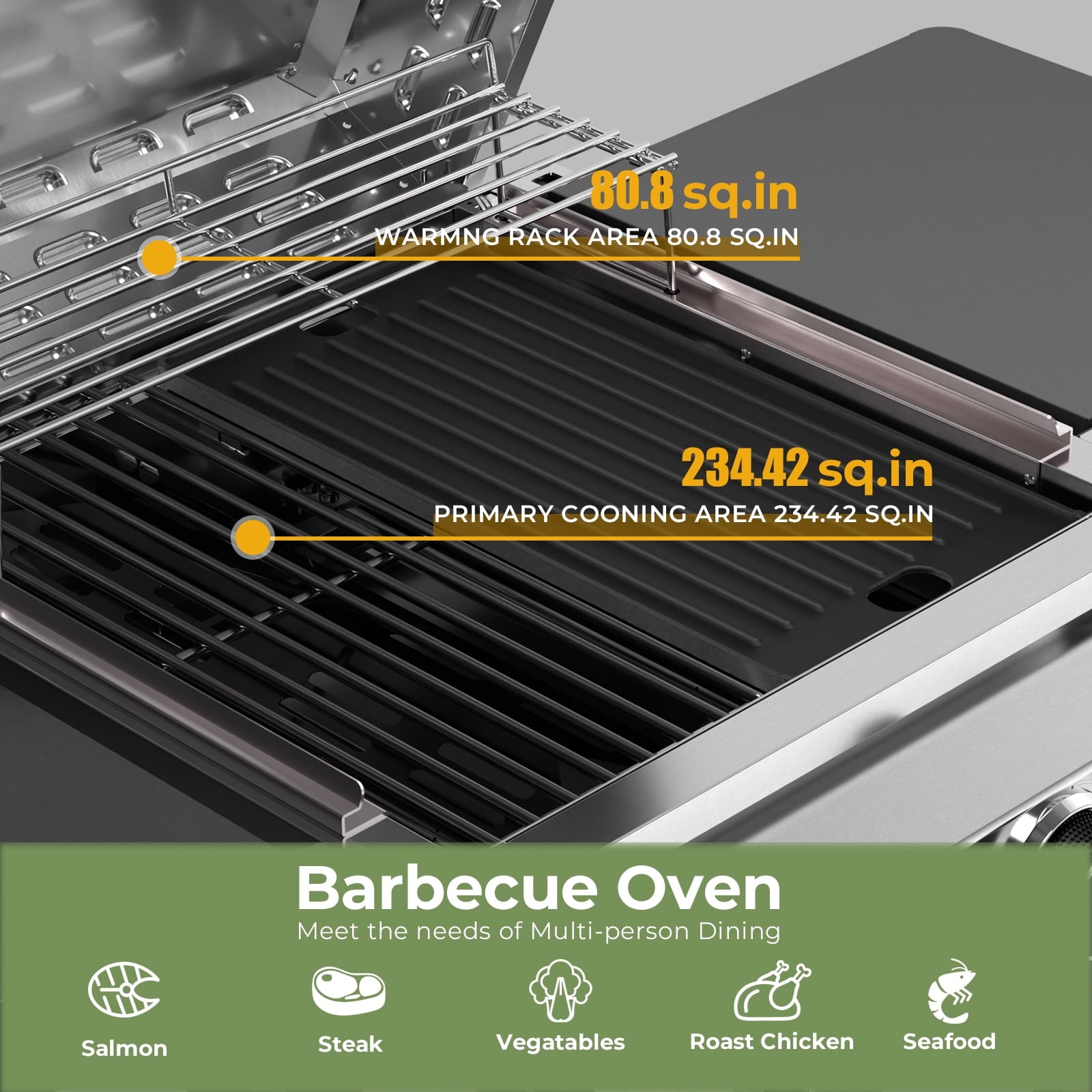 WAA Propane Gas Grill with 2-Burner,Outdoor Gas BBQ Grill with Side Storage Shelves,Top Cover Lid, Oil Tray,Wheels,Barbeque Stove for Barbecue Cooking,Patio,Camping and Party,16000 BTU