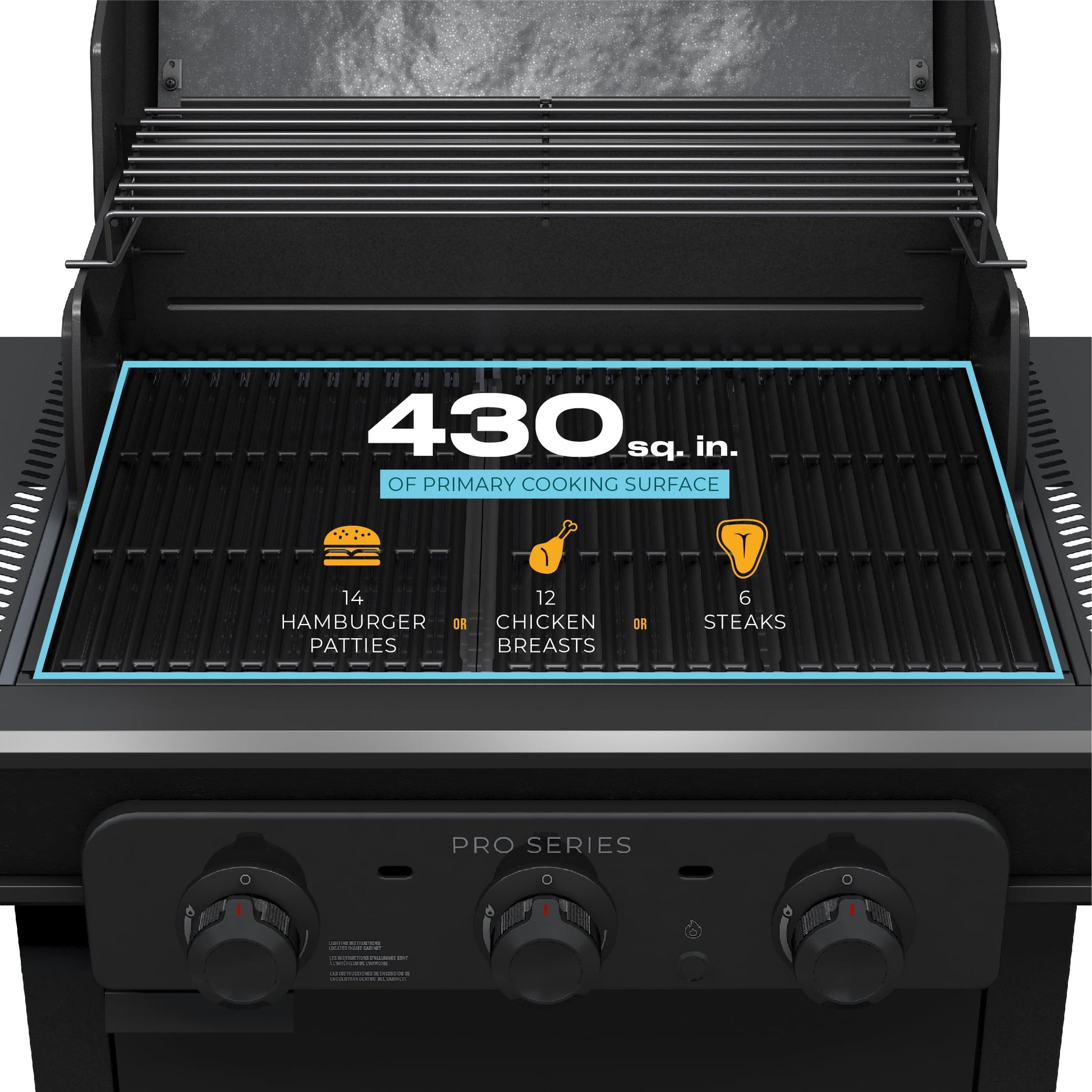 Charbroil Pro Series™ 3-Burner Gas Grill and Griddle