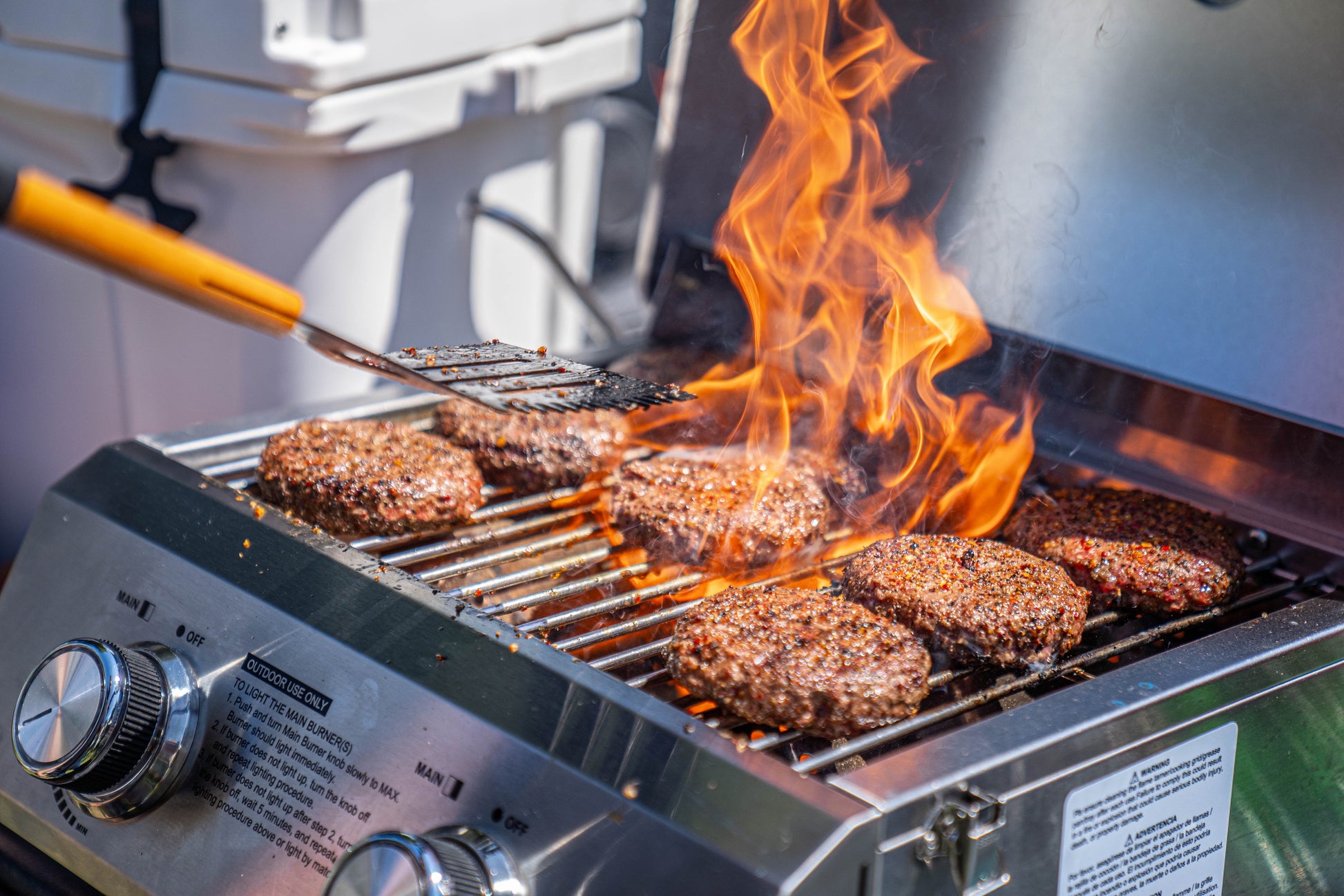Monument Grills 2-Burner Portable Tabletop Propane Gas Grill in Stainless