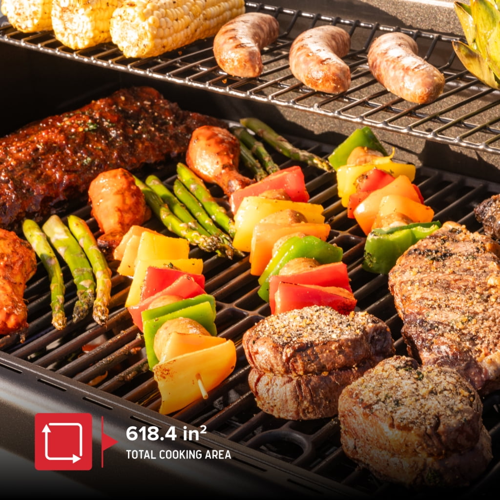 Nexgrill 5-Burner Gas Grill with Side Burner, 67,000 BTUs, 618 SQ. In. Cooking Area, Propane BBQ Grill with Stainless Steel Panel for Outdoor Cooking, Patios, and More - 720-1142&nbsp;
