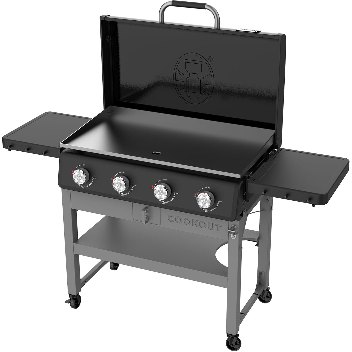 Coleman 4 Burner Gas Griddle Grill, Black, CO-550GG