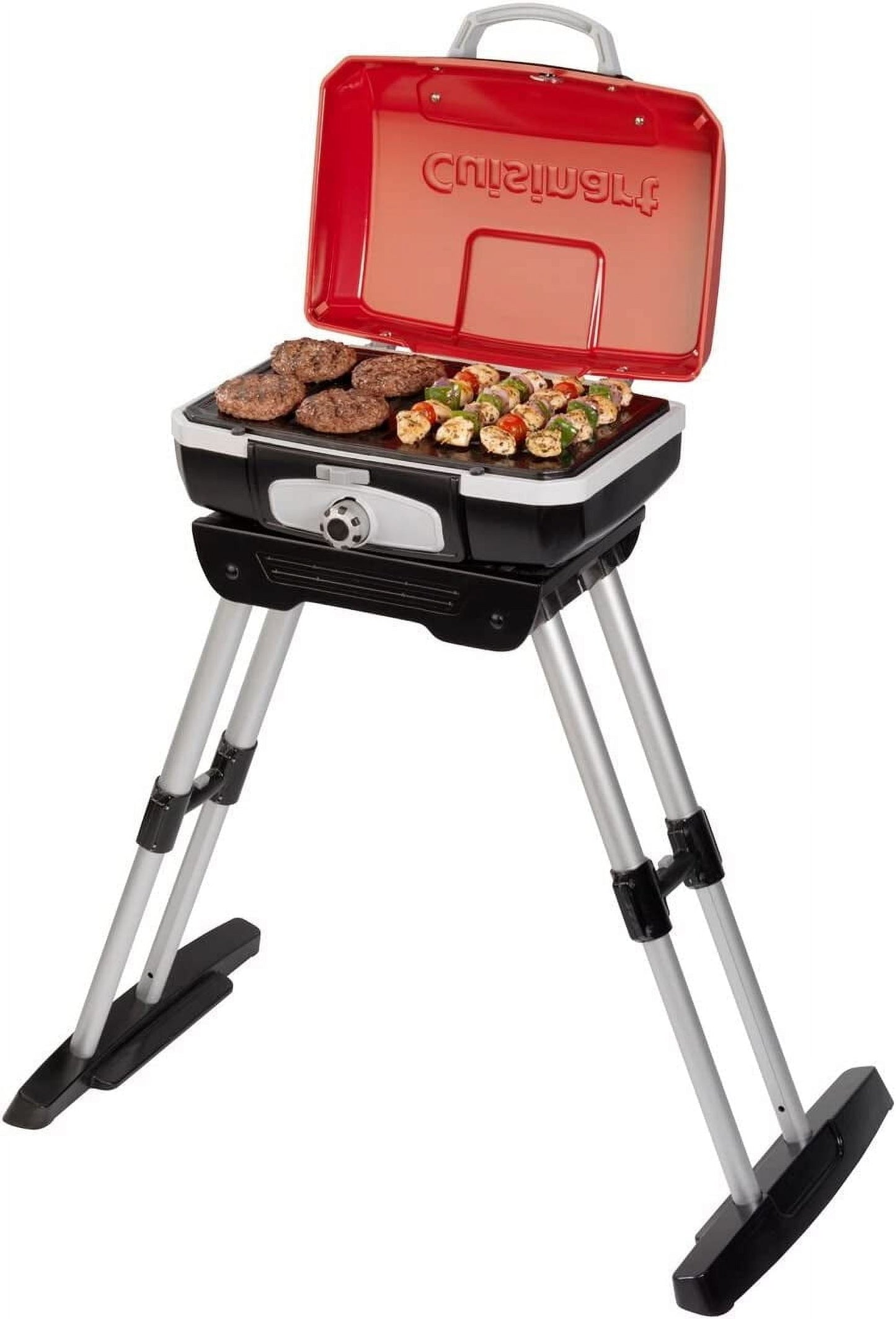 Cuisinart Portable Gas Grill with VersaStand™, 1-Burner Portable Barbecue Grill for Patio