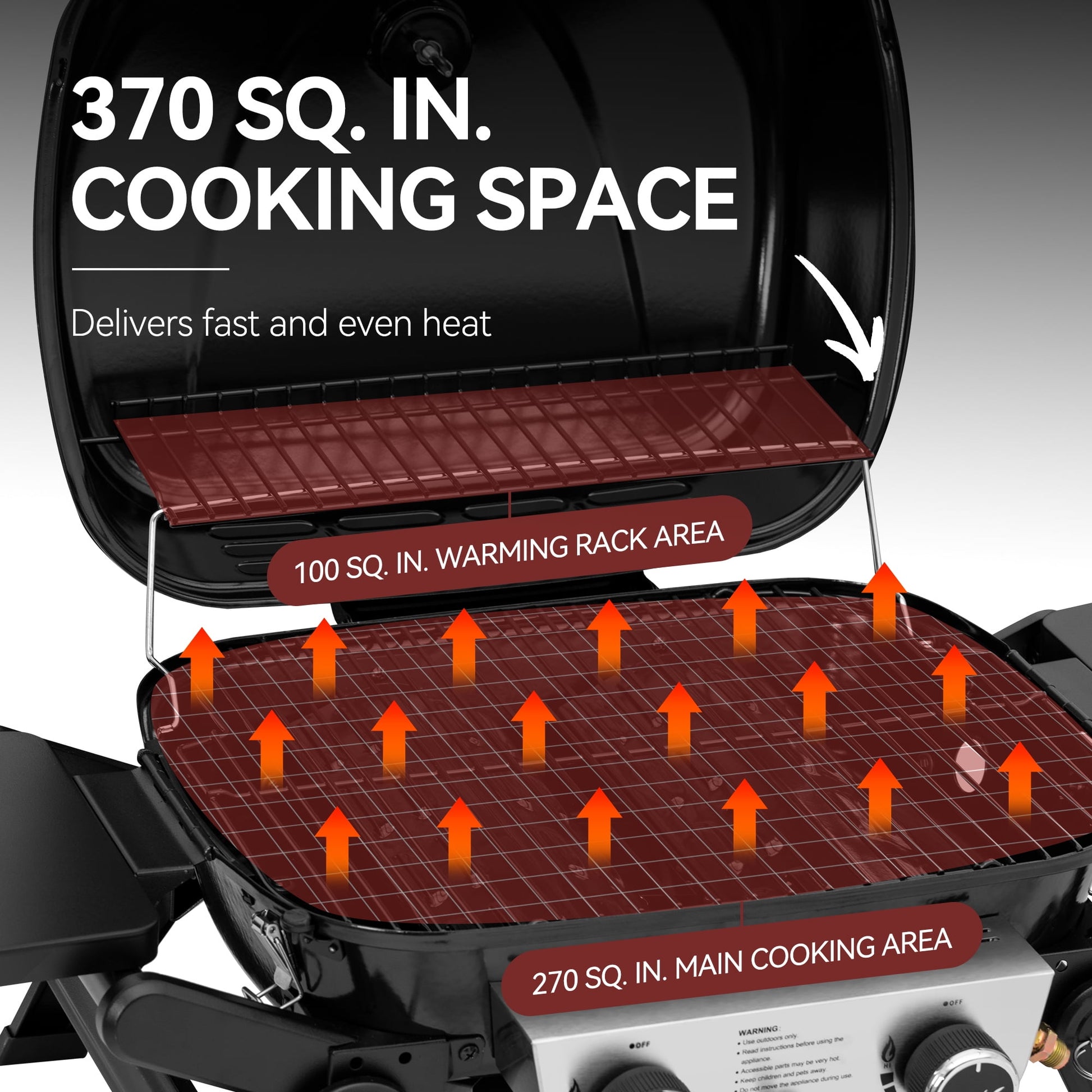 Royal Gourmet GT2005 2-Burner Portable Propane Gas Grill, Tabletop Gas Grill for Outdoor Cooking & Grilling with Foldable Side Tables