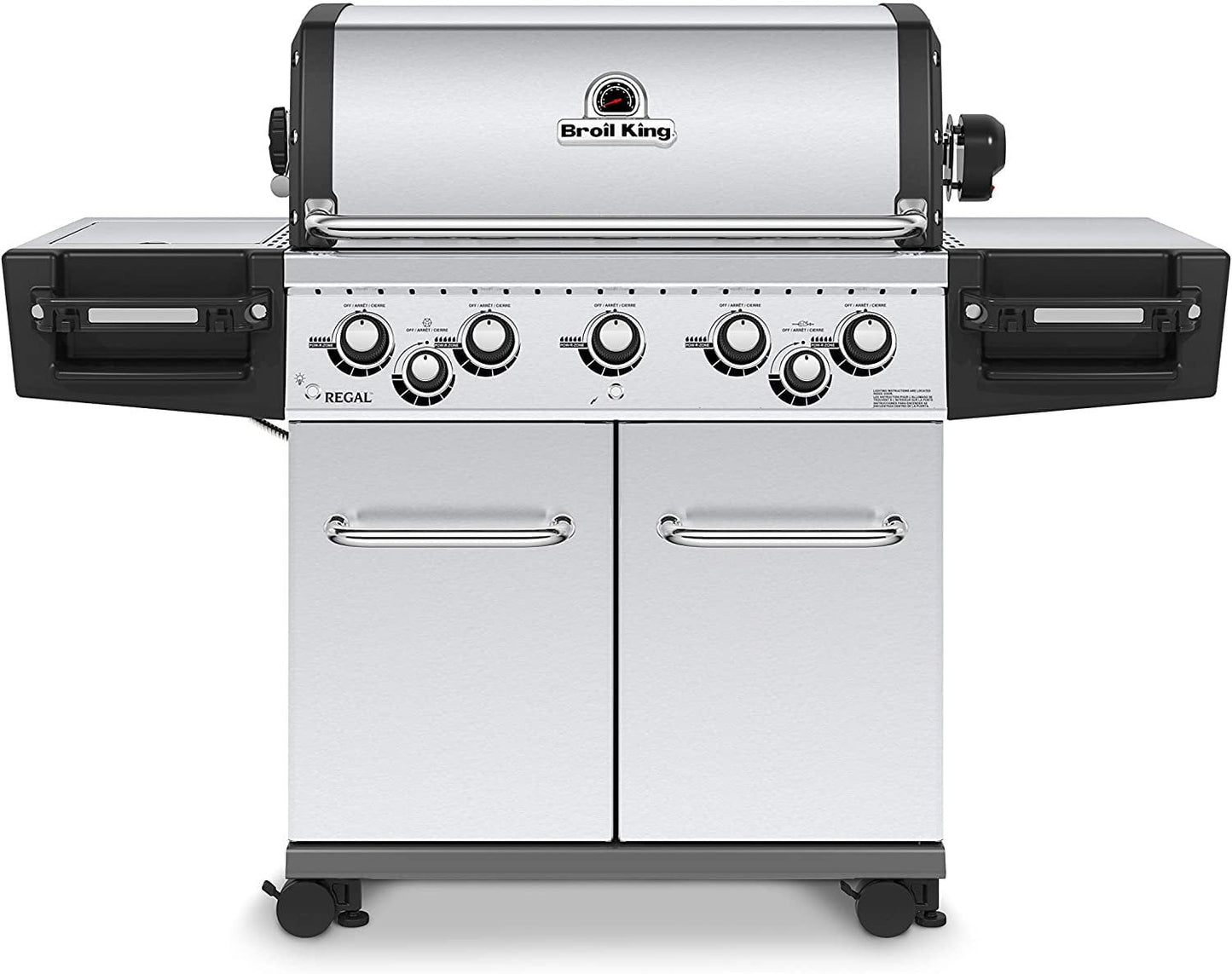 Broil King 958347 Regal S590 Pro Gas Grill, 5-Burner, Stainless Steel