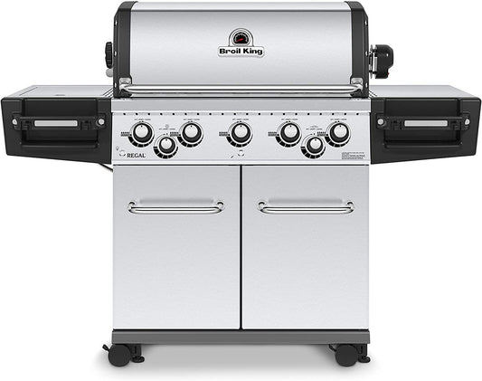 Broil King 958347 Regal S590 Pro Gas Grill, 5-Burner, Stainless Steel