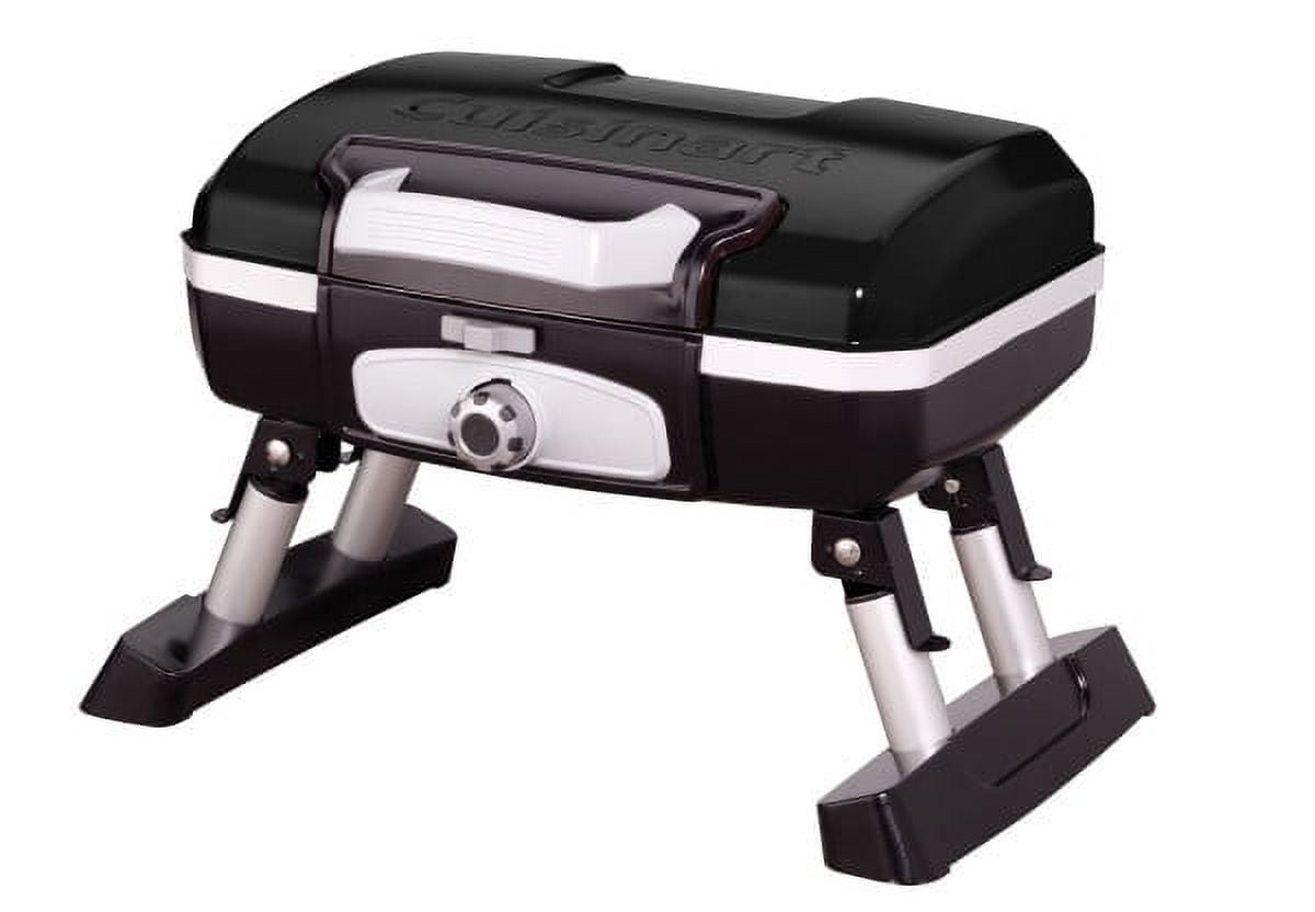 Cuisinart Petite Gourmet Portable Gas Grill, Compact & Lightweight Tabletop Small Grill for BBQs, Camping, Tailgates & Small Spaces