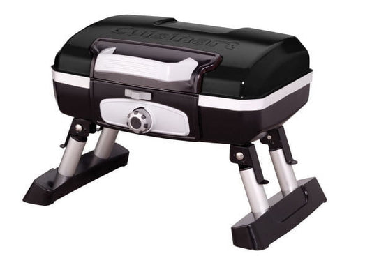 Cuisinart Petite Gourmet Portable Gas Grill, Compact & Lightweight Tabletop Small Grill for BBQs, Camping, Tailgates & Small Spaces