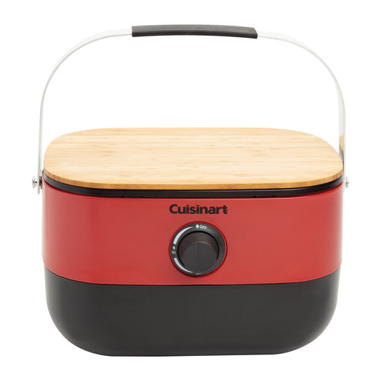 Cuisinart Venture™ Portable Gas Grill, Small Camping Grill with Cutting Board and Handle