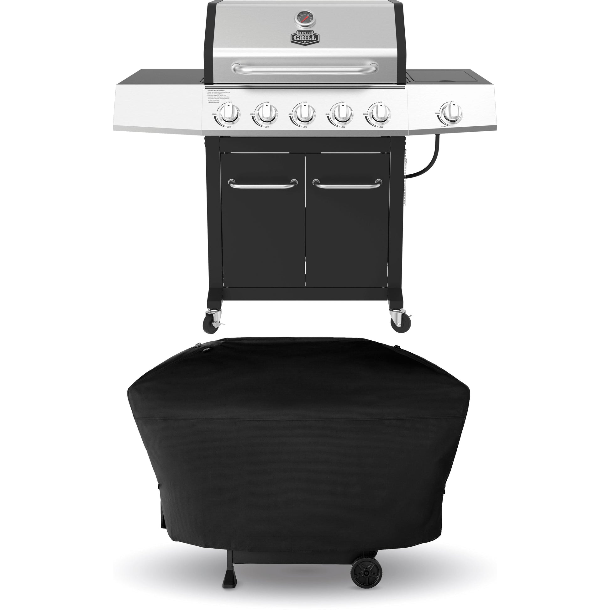 EG 5 Burner Grill w/cover