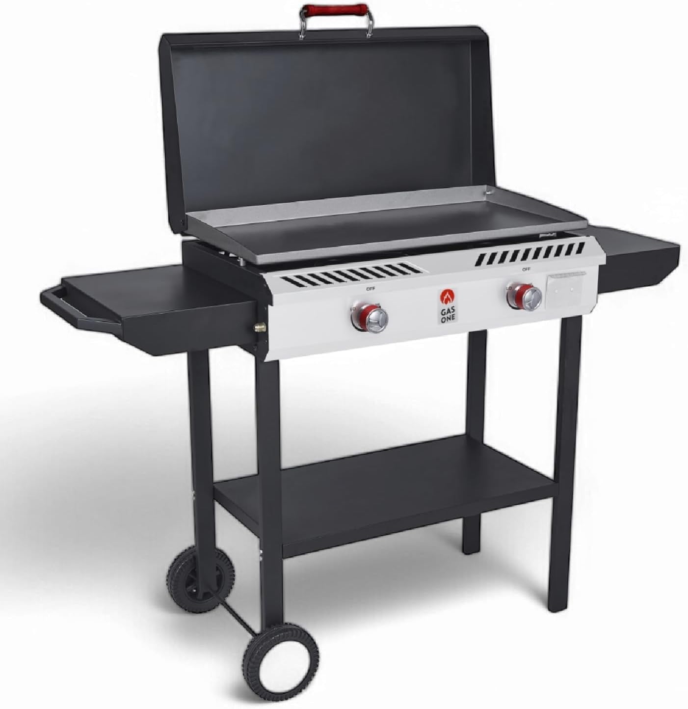 GasOne Gas Griddle – 2-Burner Propane Stove with Flat Top Grill – Modular Cast Iron Propane Grill