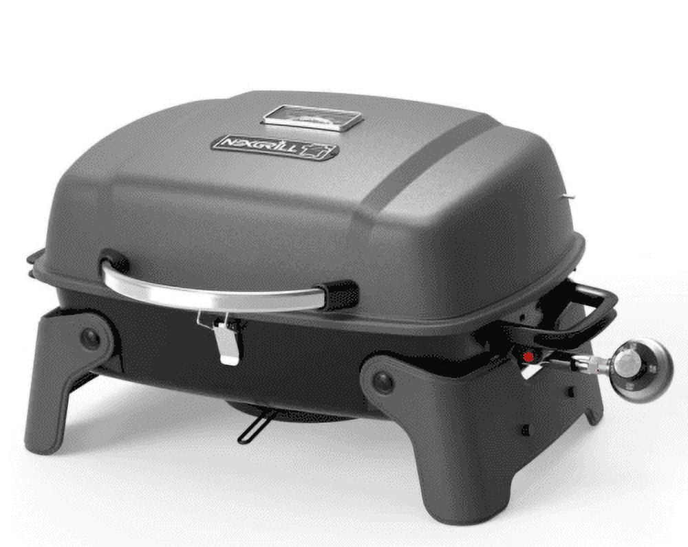1-Burner Portable Propane Gas Table Top Grill in Black