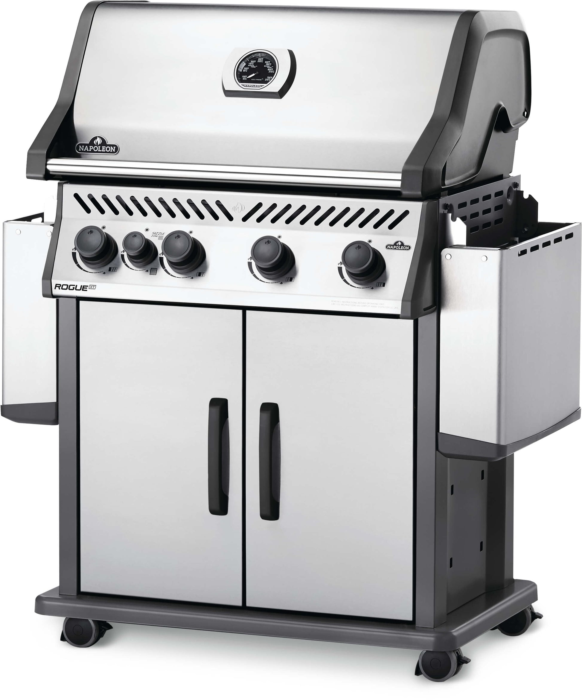 Rogue® XT 425 Natural Gas Grill with Infrared Side Burner, Stainless Steel
