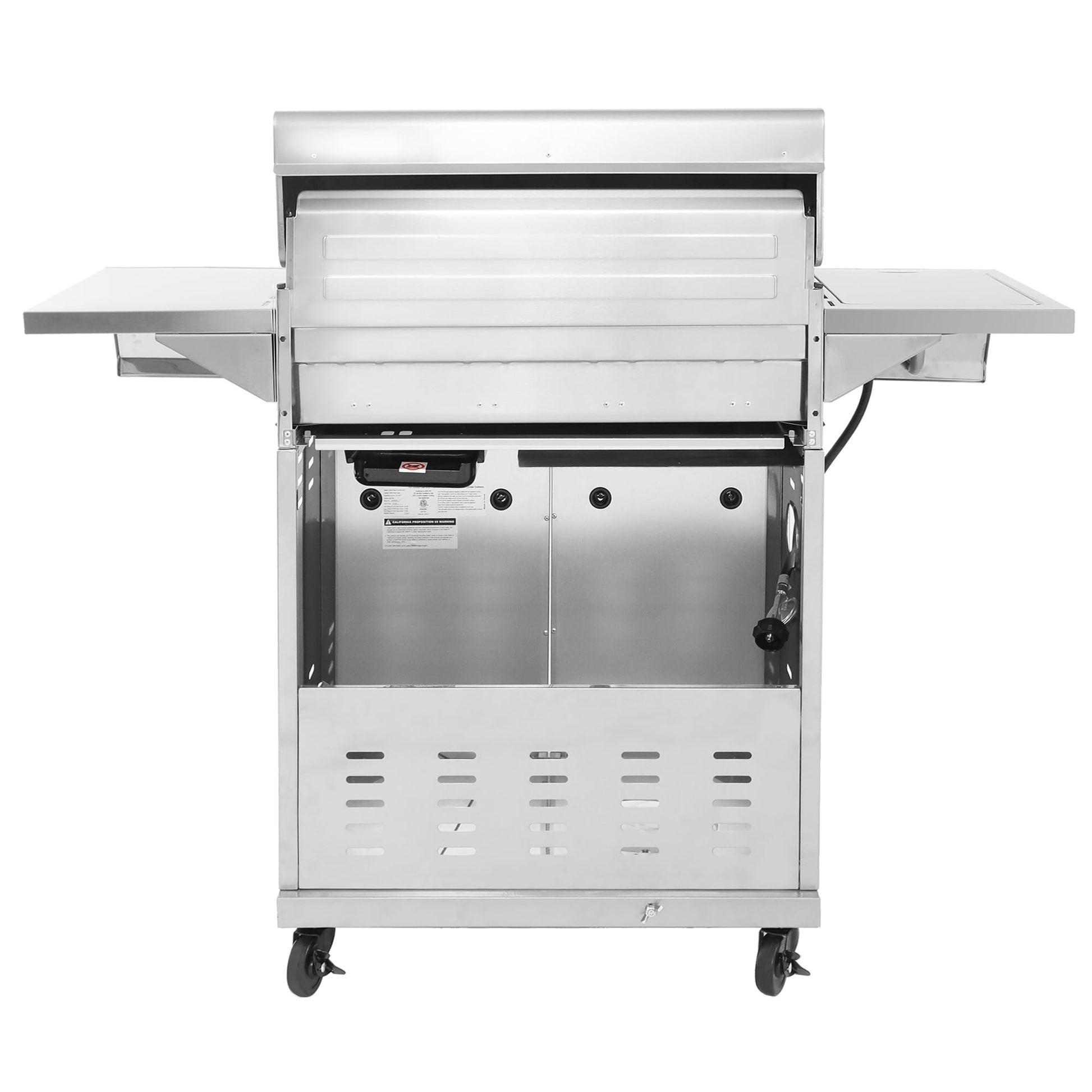 Royal Gourmet GA4402S Stainless Steel 4-Burner BBQ Cabinet Style Gas Grill with Sear Burner and Side Burner Silver