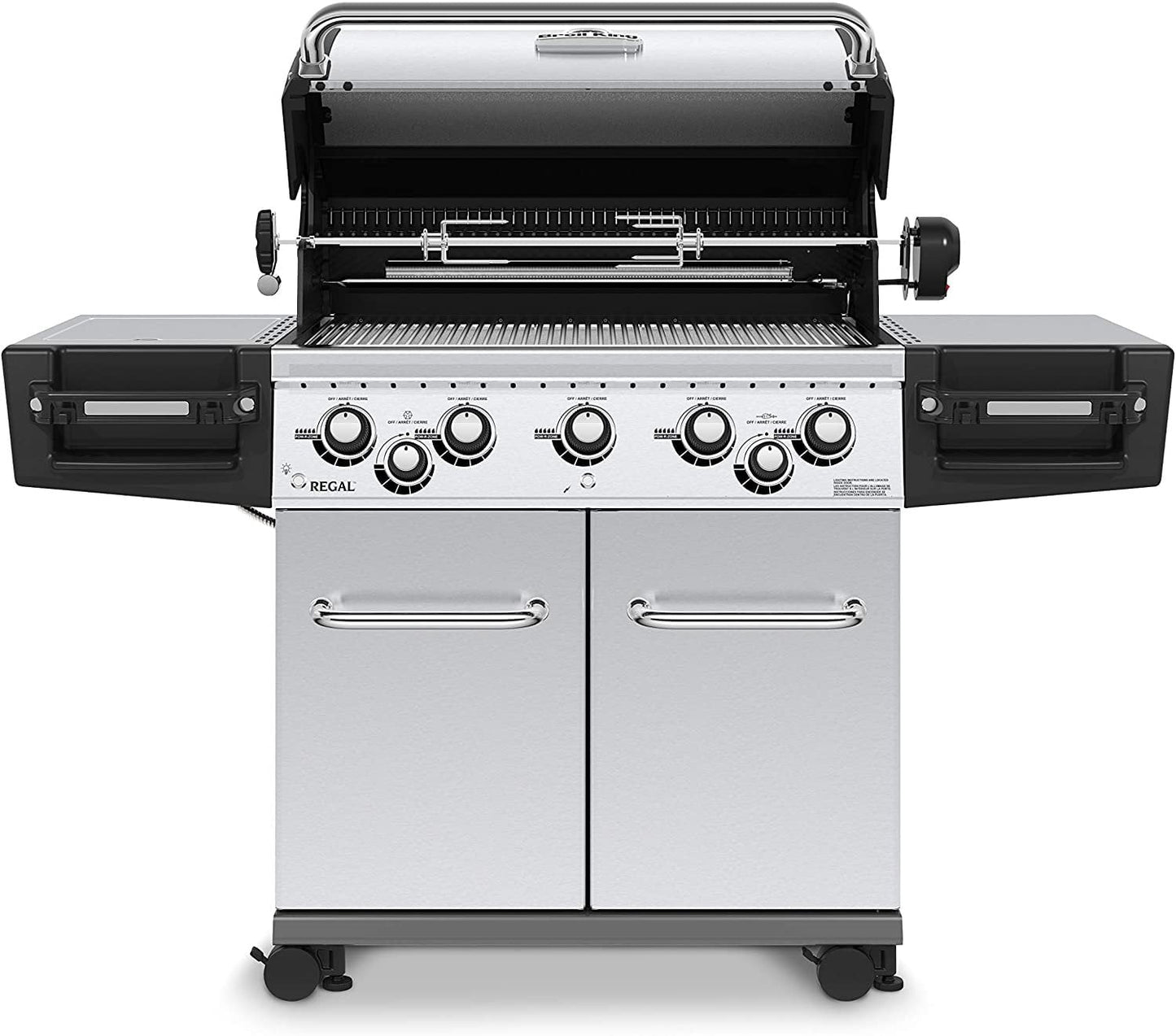 Broil King 958347 Regal S590 Pro Gas Grill, 5-Burner, Stainless Steel