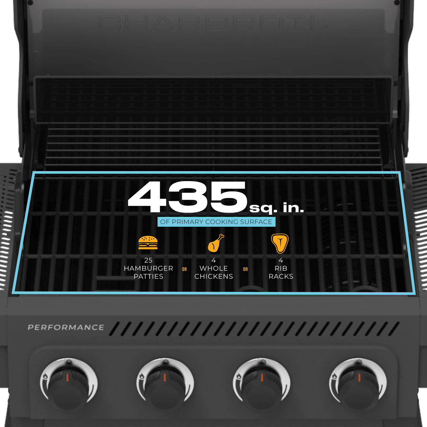 Charbroil Performance Series™ FlavorMax™ 4-Burner Cart Gas Grill