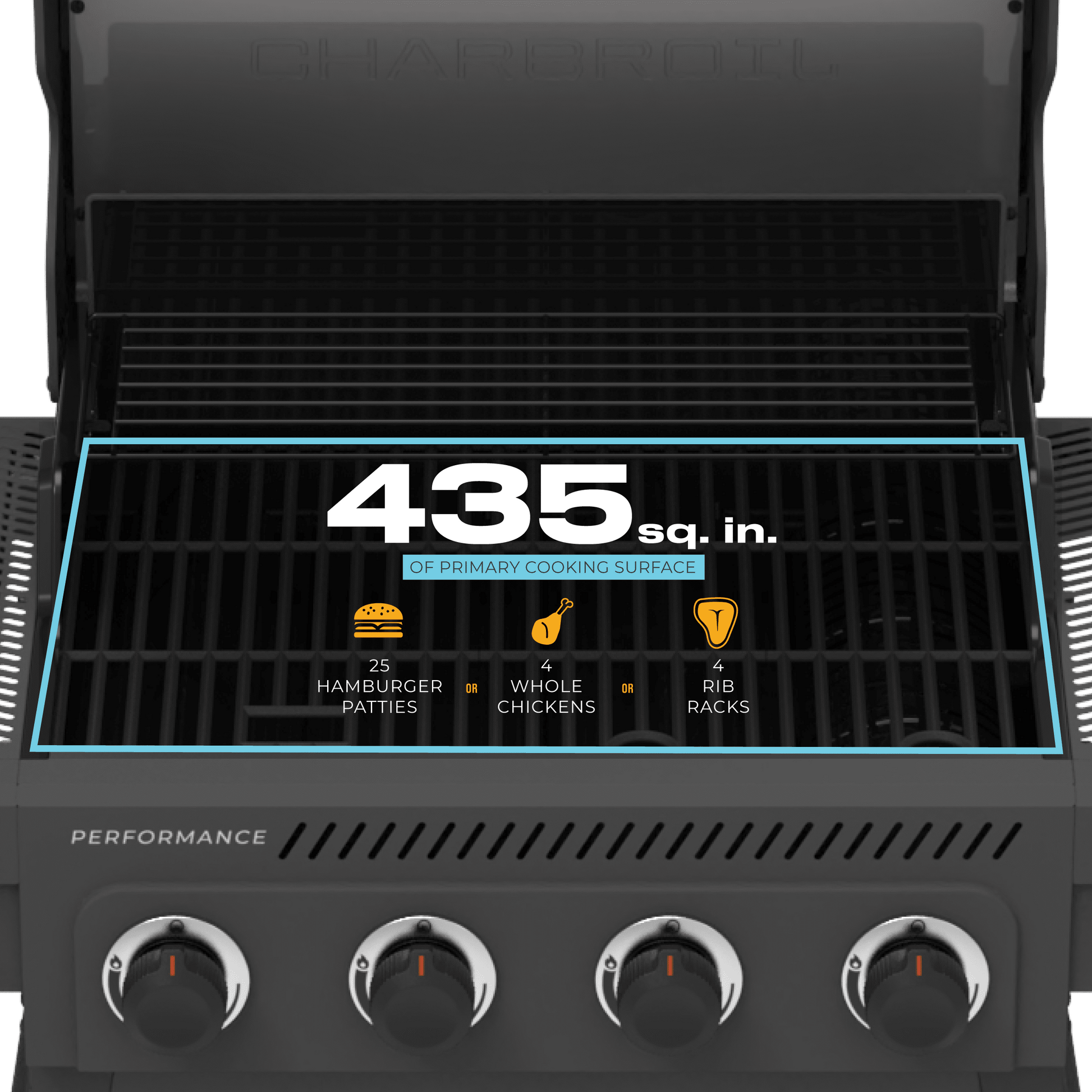 Charbroil Performance Series™ FlavorMax™ 4-Burner Cart Gas Grill
