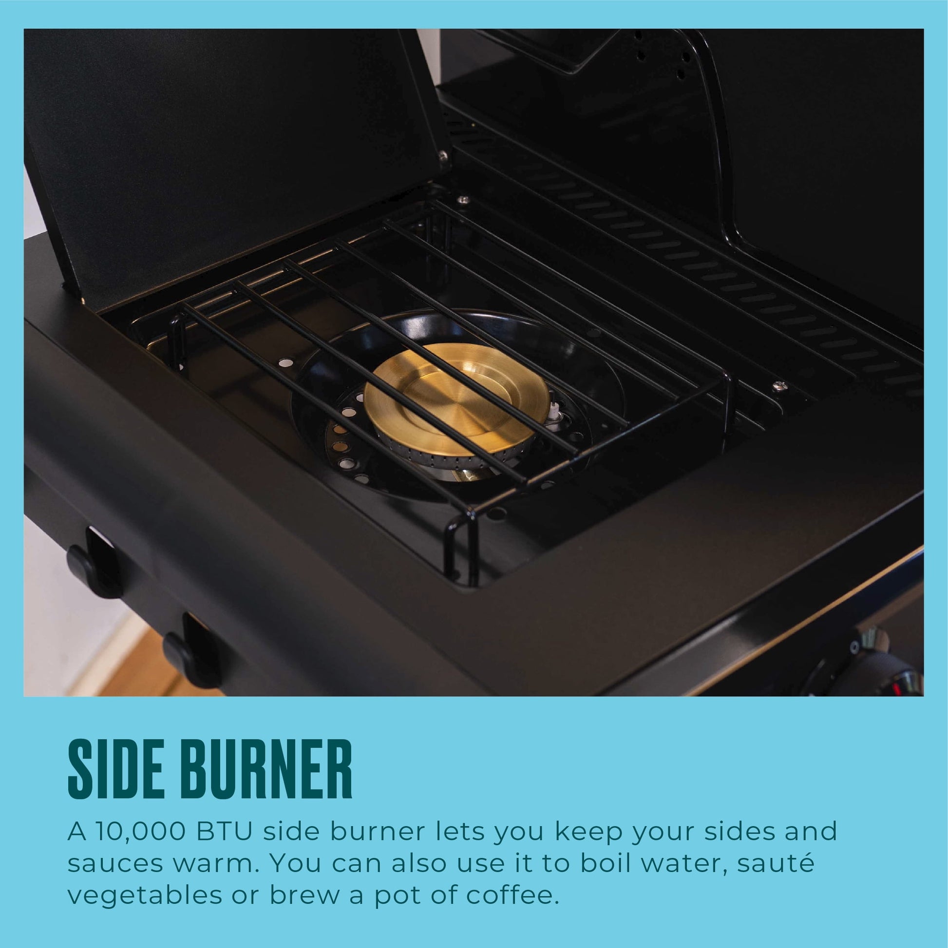 Charbroil Pro Series™ 4-Burner Gas Grill and Griddle with Side Burner