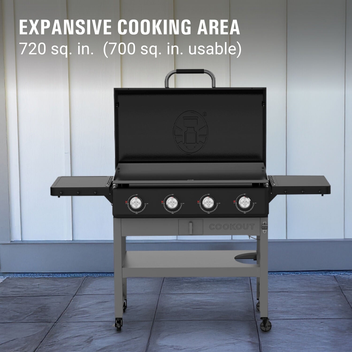 Coleman 4 Burner Gas Griddle Grill, Black, CO-550GG