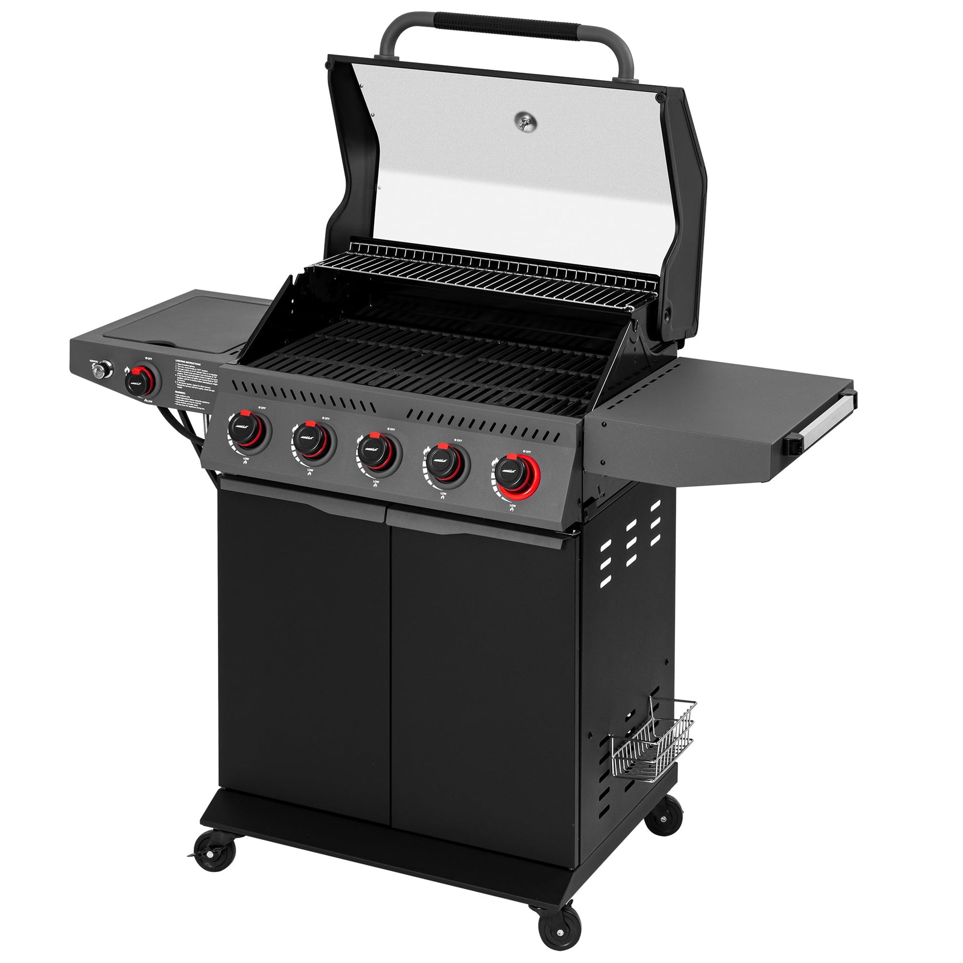 Royal Gourmet GA5407H 5-Burner BBQ Gas Grill with Sear Burner and Lidded Side Burner
