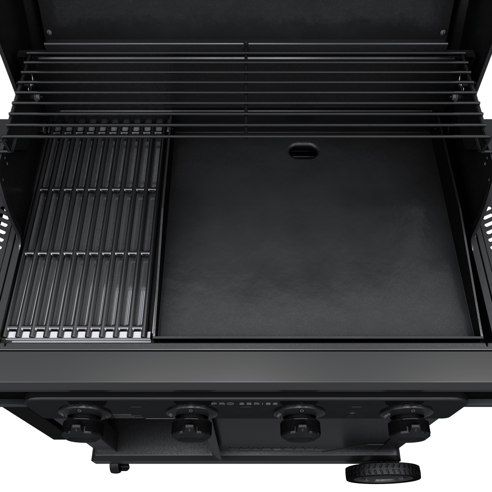 Charbroil Pro Series™ 4-Burner Gas Grill and Griddle with Side Burner