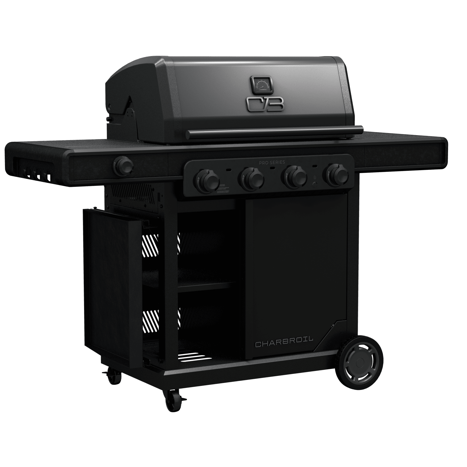 Charbroil Pro Series™ 4-Burner Gas Grill and Griddle with Side Burner