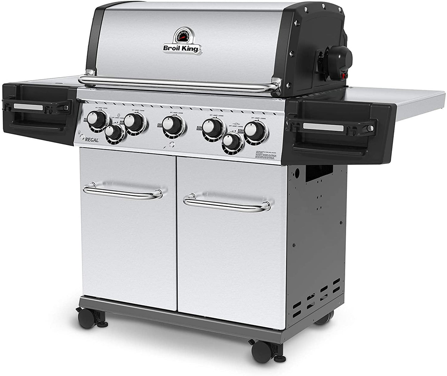 Broil King 958347 Regal S590 Pro Gas Grill, 5-Burner, Stainless Steel