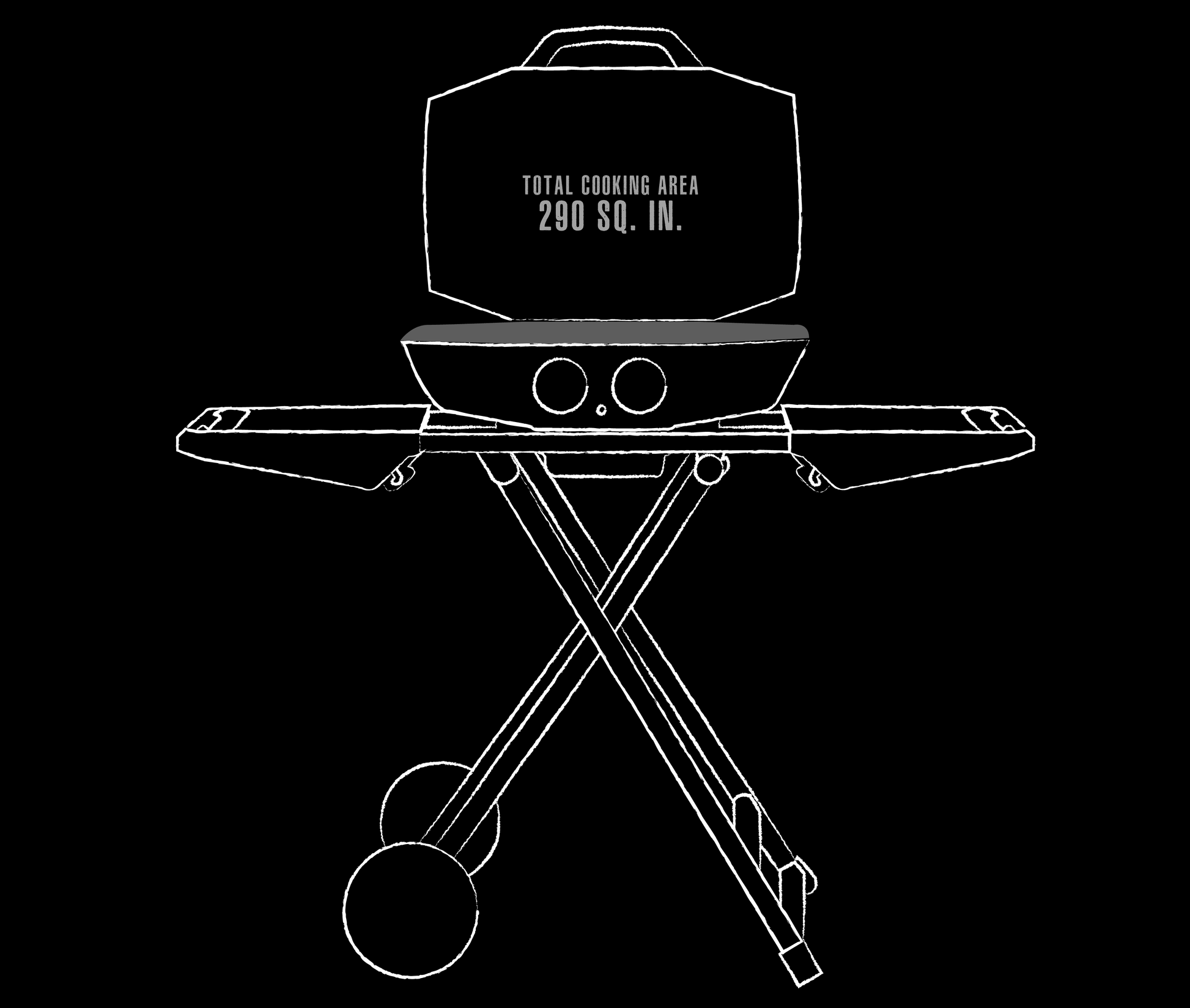 Pit Boss 2-Burner Portable Gas Grill with Collapsible Cart