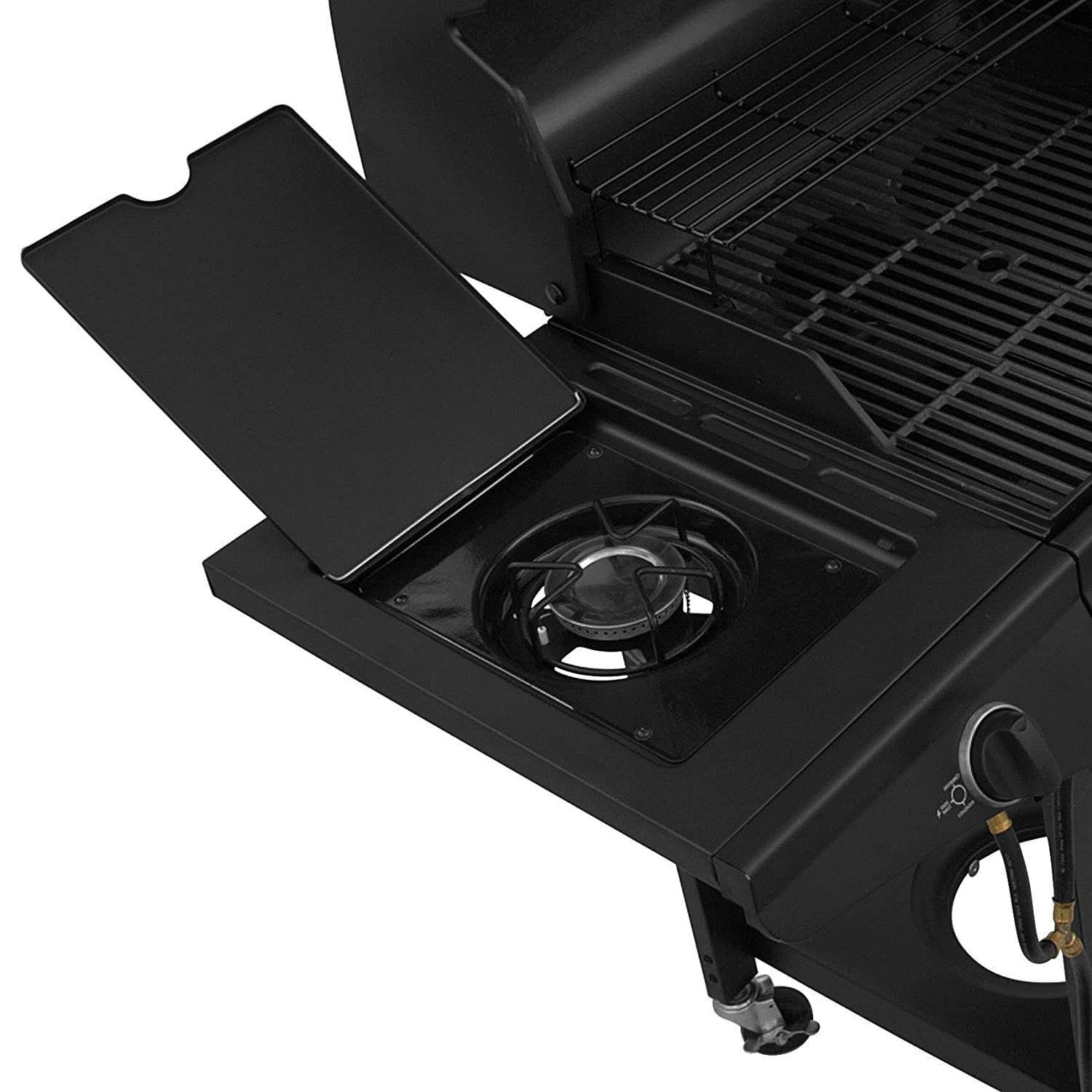 Charbroil Deluxe Charcoal & Gas Combination Cart Grill