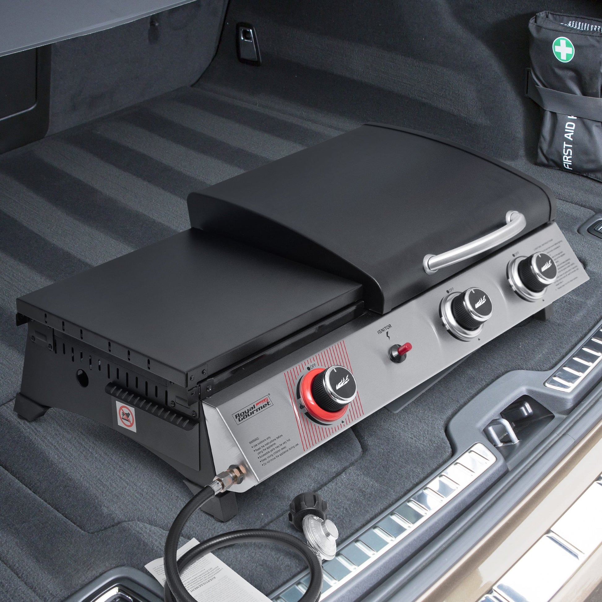 Royal Gourmet 3-Burner Portable Gas Griddle with Side Burner, PD1305H