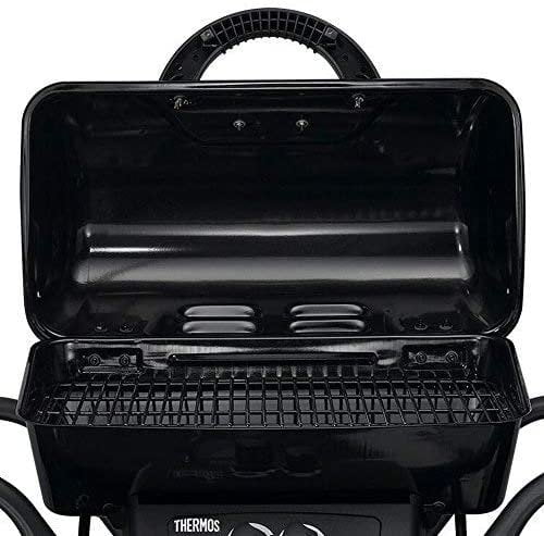 Thermos 265 2-Burner Black Liquid Propane Gas Grill with Side Table